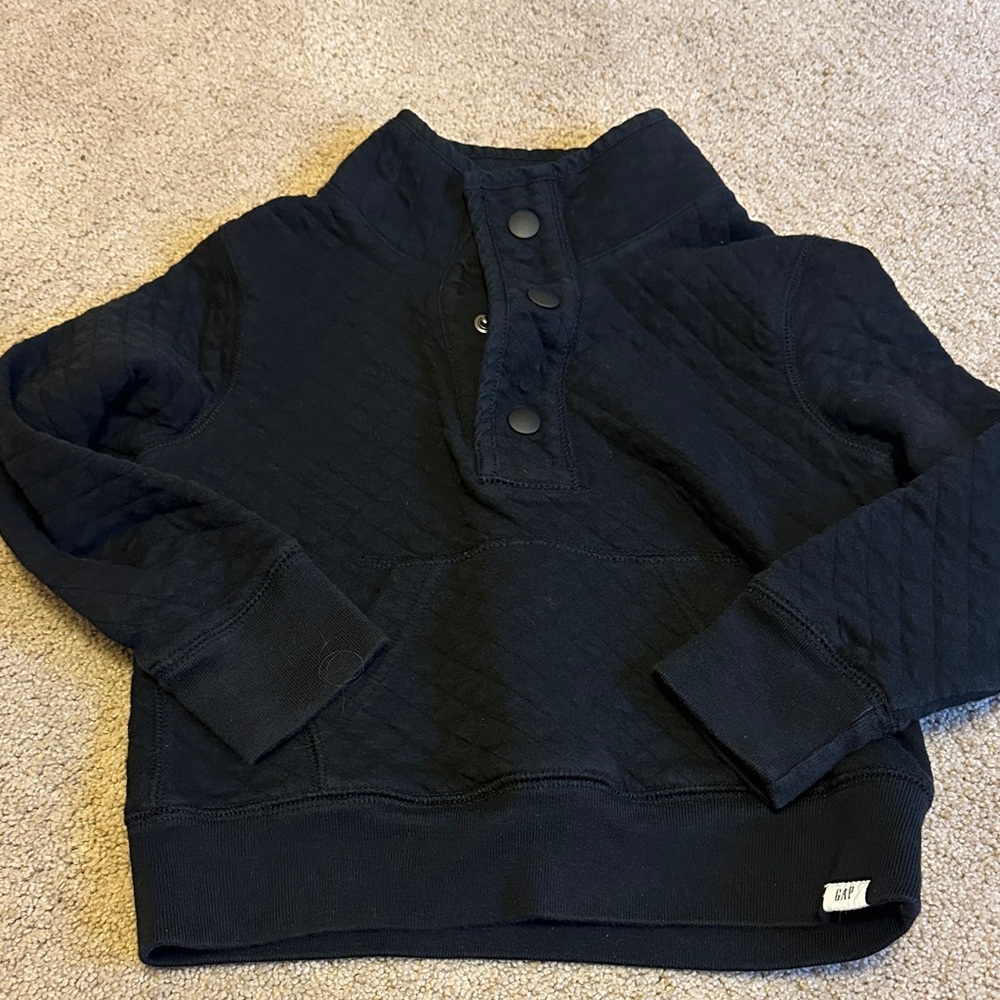 GAP Kids Black Quilted Sweater